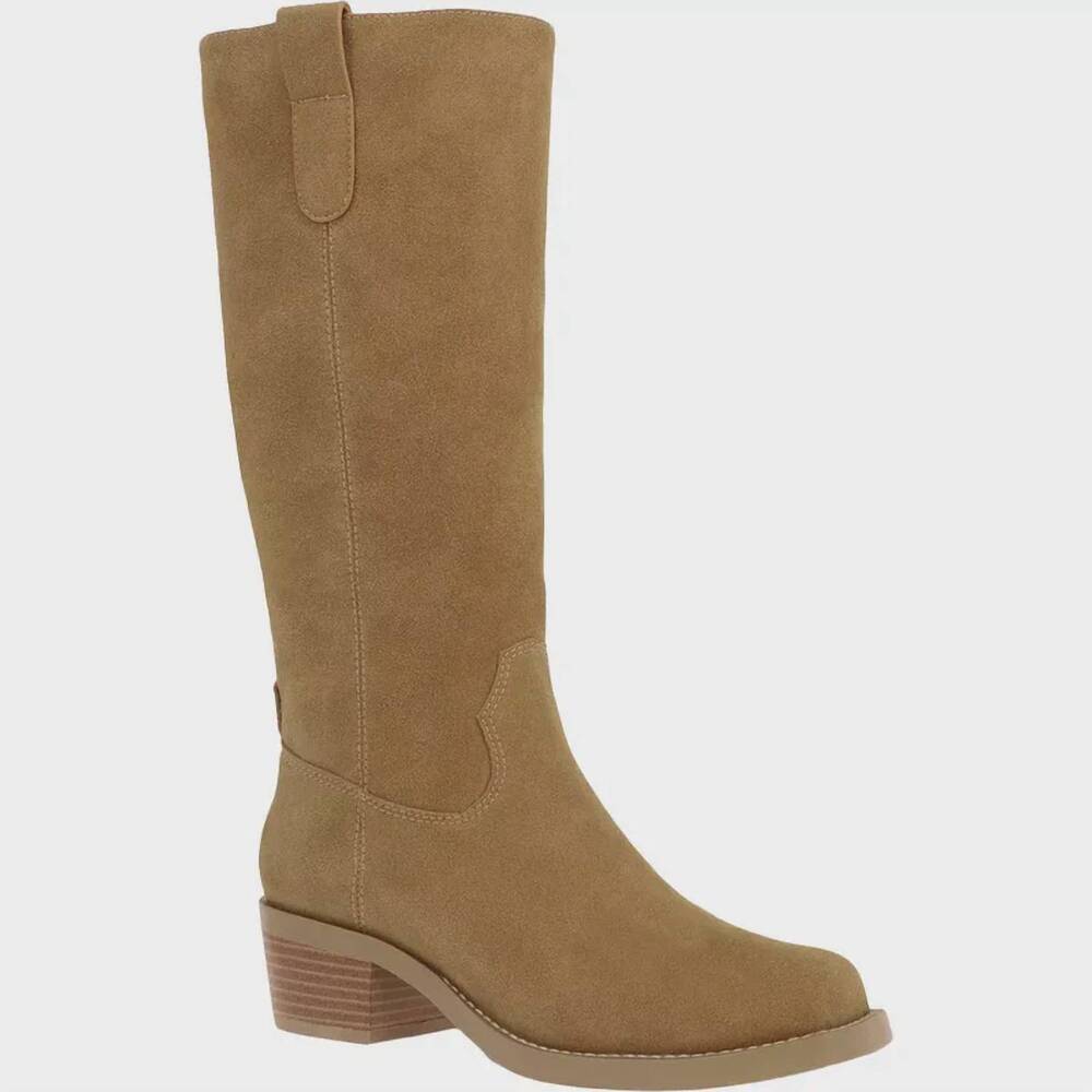NEW MIA SHOES women's duston boot in tan suede